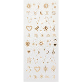A close up view of Salon Perfect Nail Art Stickers Celestrial Charms outside of retail unit carton packaging.